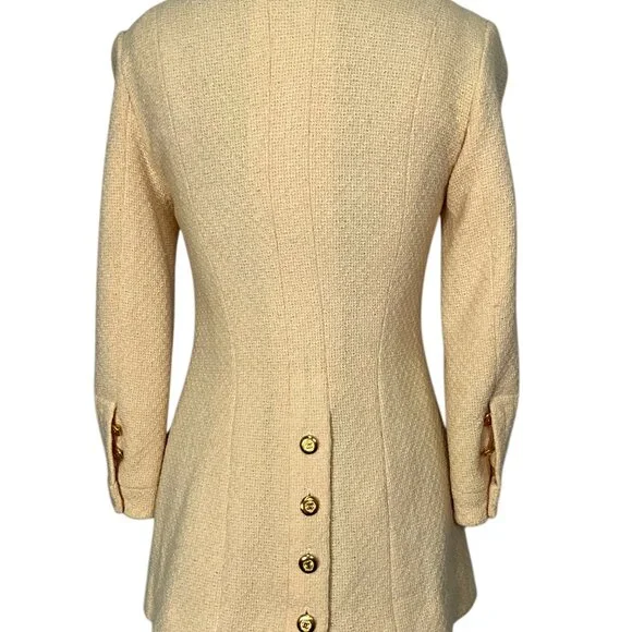 CHANEL 1995 Vintage CC Logo Button Blazer Jacket Size 40 - Picture 2 of 7